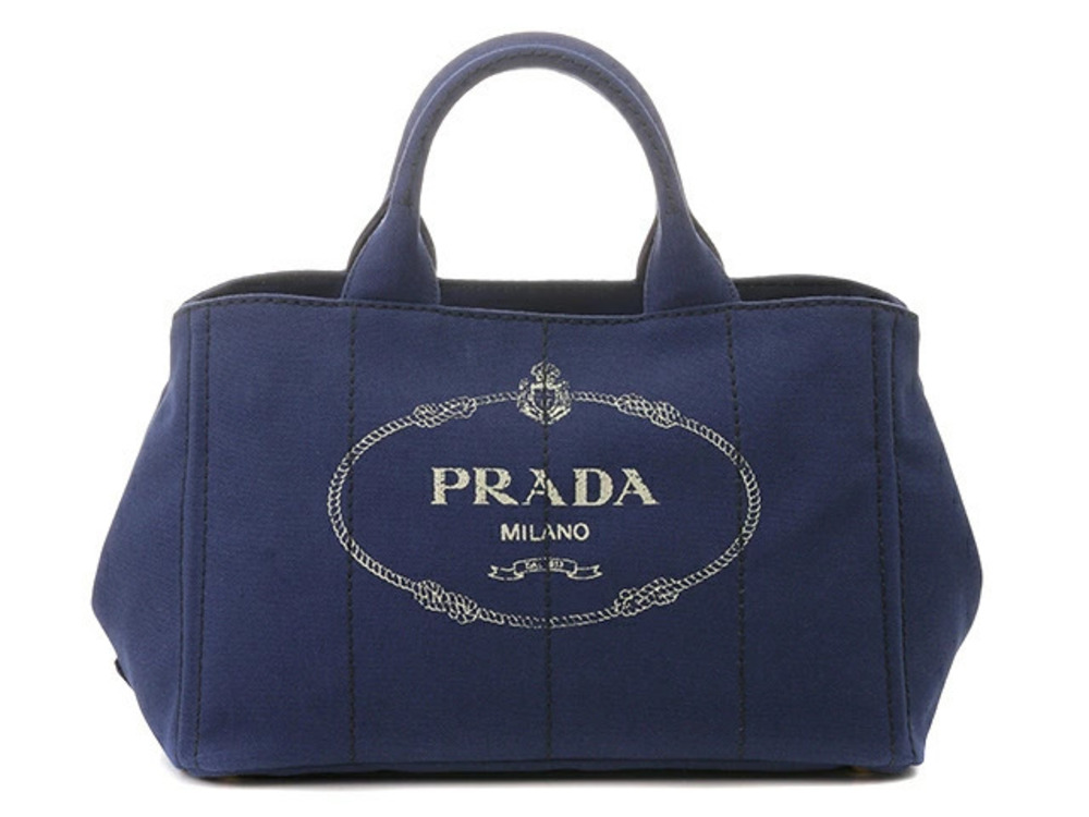 Prada Canapa Handbag Black
